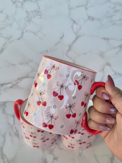 Pink-cherry mug