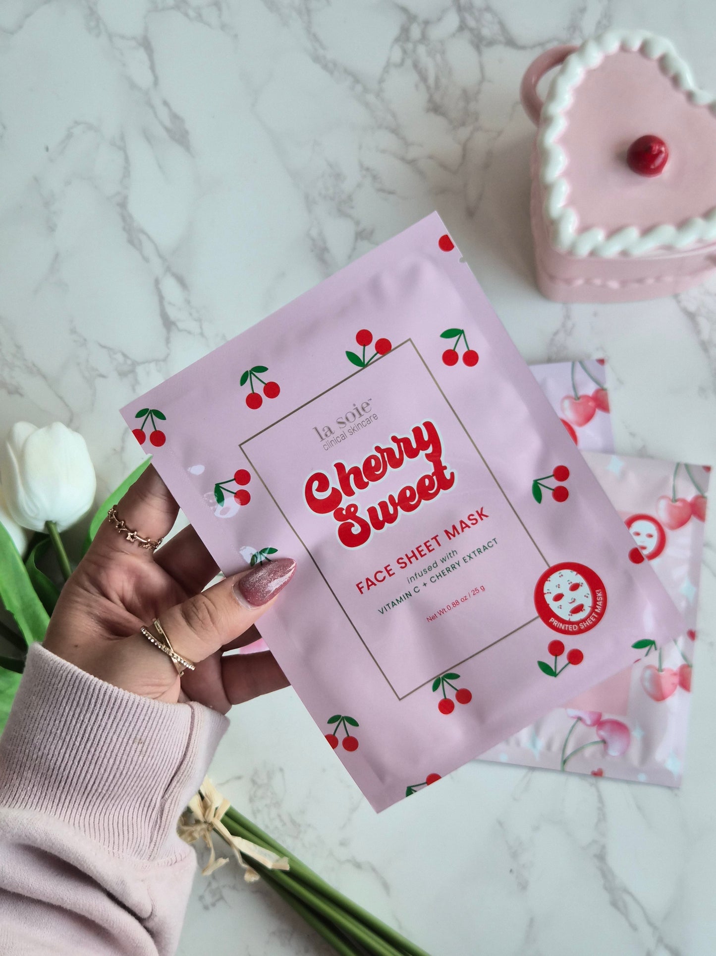 Cherry Face Sheet Mask by LaSoie