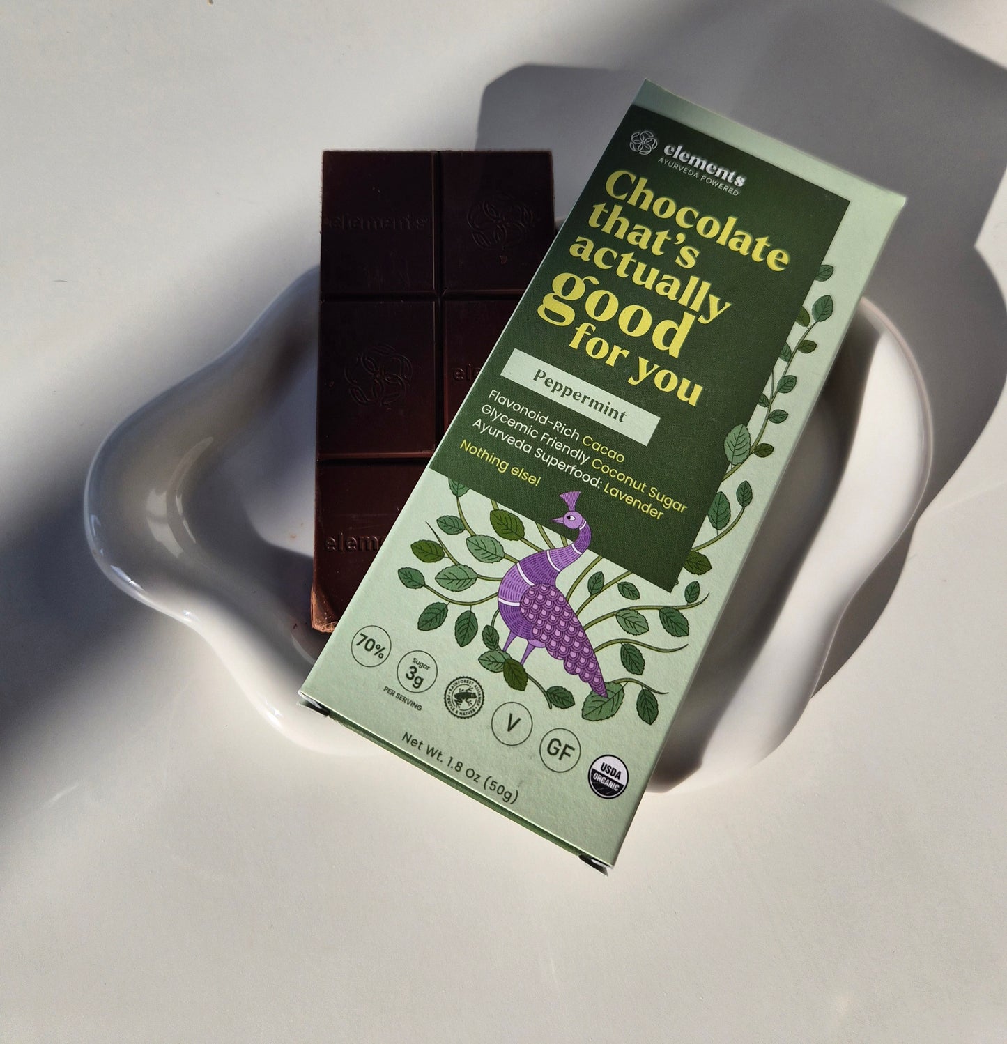 Peppermint 70% Dark Chocolate