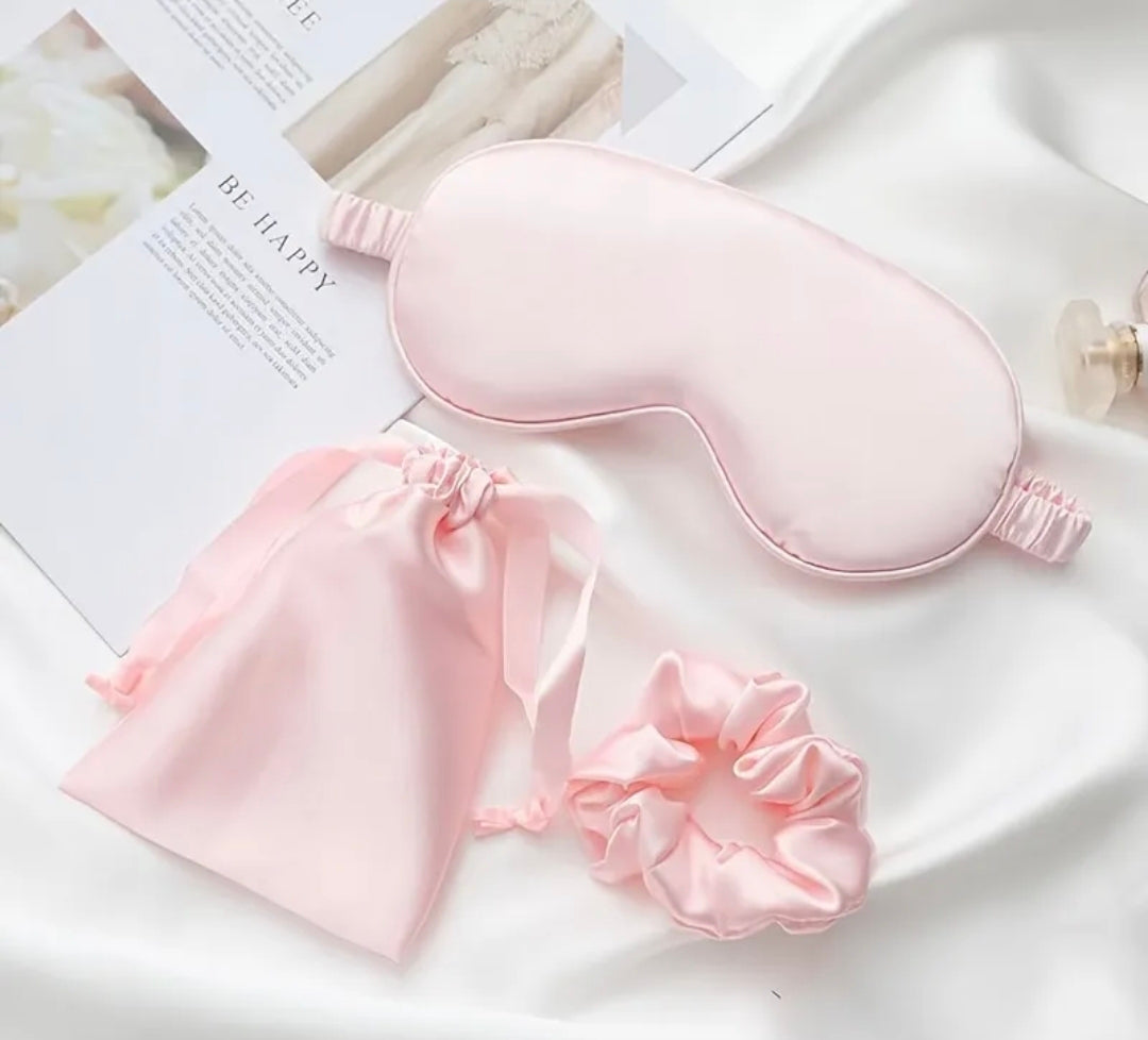 Silk Eye Mask + Scrunchie Bundle