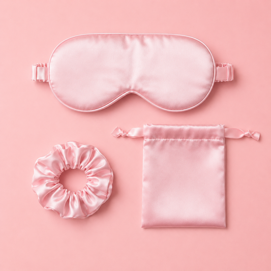 Silk Eye Mask + Scrunchie Bundle