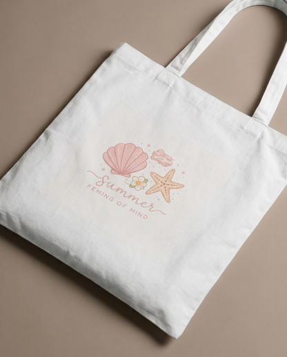 Summer State of Mind Canva Tote Bag