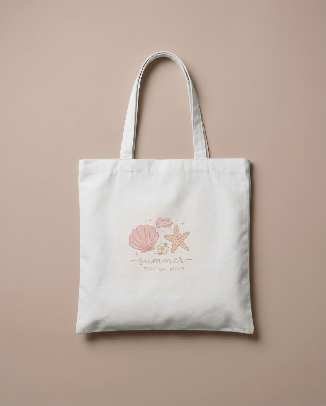 Summer State of Mind Canva Tote Bag