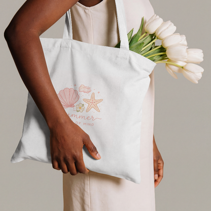 Summer State of Mind Canva Tote Bag