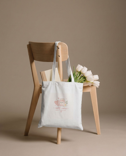 Self Care Isn't Selfish Canva Tote Bag