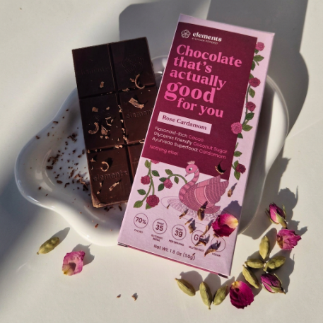 Rose Cardamom 70% Dark Chocolate